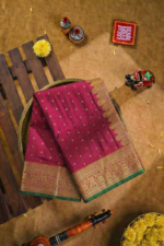 Original Banarasi Butti Silk Saree With zari Border - Image 11
