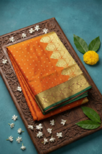 Original Banarasi Butti Silk Saree With zari Border - Image 17