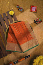 Original Banarasi Butti Silk Saree With zari Border - Image 18