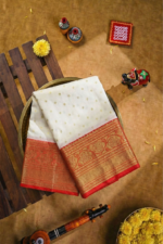 Original Banarasi Butti Silk Saree With zari Border - Image 21