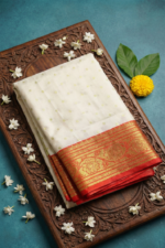 Original Banarasi Butti Silk Saree With zari Border - Image 22