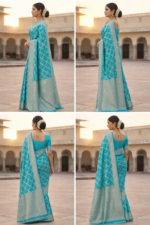 Soft Banarasi Silk Saree Well Finish with Zari Silk Blend - Image 2