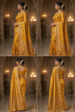 Soft Banarasi Silk Saree Well Finish with Zari Silk Blend - Image 3