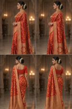 Soft Banarasi Silk Saree Well Finish with Zari Silk Blend - Image 4