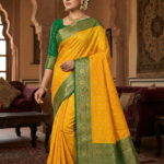 Banarasi Saree - Tanvari Busi  Well Finish With Zari Border