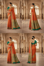 Banarasi Dupian Silk Saree | Pattern| Indian Silk Saree - Image 3