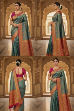 Banarasi Dupian Silk Saree | Pattern| Indian Silk Saree - Image 4