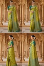 Banarasi Dupian Silk Saree | Pattern| Indian Silk Saree - Image 5
