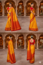 Banarasi Dupian Silk Saree | Pattern| Indian Silk Saree - Image 9