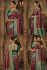 Banarasi Dupian Silk Saree | Pattern| Indian Silk Saree - Image 10